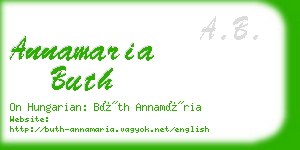 annamaria buth business card